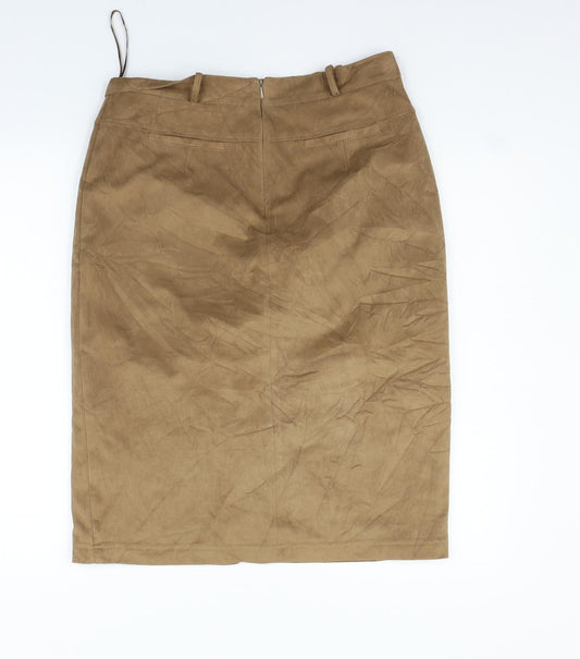 Monsoon Womens Beige Flare Skirt Size 14