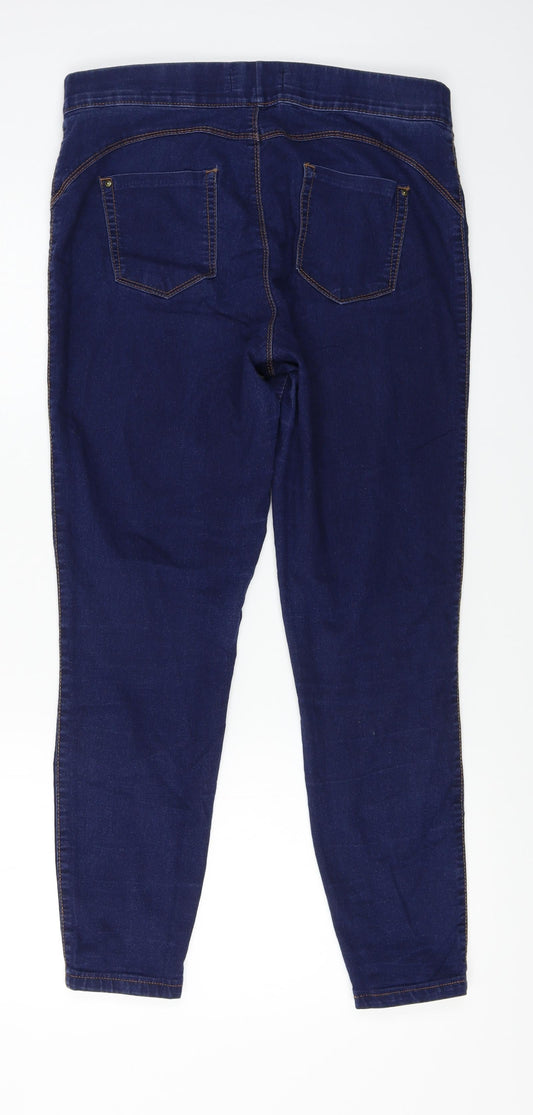 denim co Womens Blue Skinny Jeans Size 14 L24 in