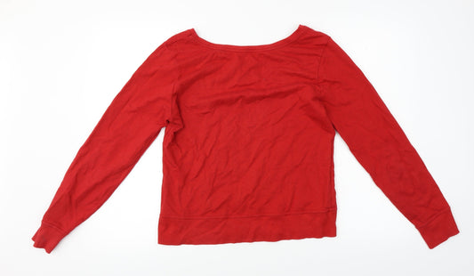 Peacocks Womens Red Basic T-Shirt Size S