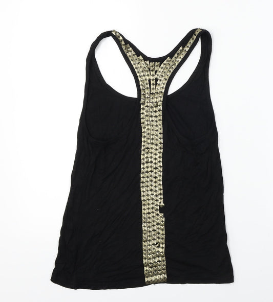 Striking Womens Black Basic Tank Size S