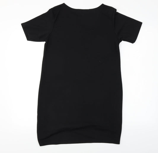 Boohoo Womens Black A-Line Size 12
