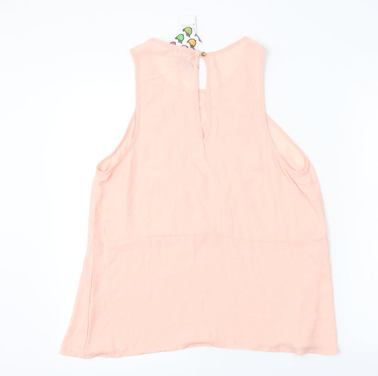e-lady Womens Pink Basic Blouse Size XL