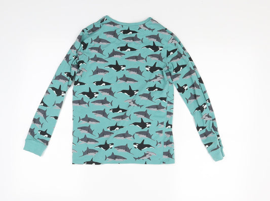 Marks and Spencer Boys Green Pullover Sweatshirt Size 11 Years - Lounge