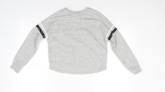 Primark Girls Grey Jersey Pullover Sweatshirt Size 9-10 Years - Dance Wear