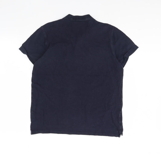 Easy Mens Blue Polo Size M