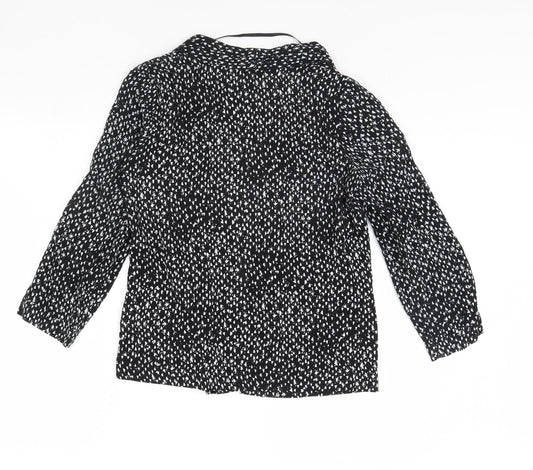 Atmosphere Womens Black Polka Dot Jacket Size 12