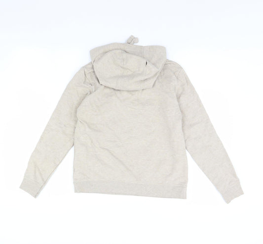 Denim & Co. Womens Beige Pullover Hoodie Size 12