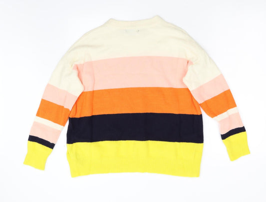 Oasis Womens Multicoloured Knit Pullover Jumper Size M