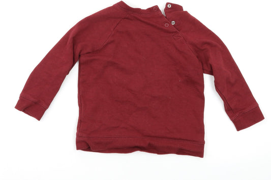 Preworn Boys Red Pullover Sweatshirt Size 2-3 Years - Harry Potter