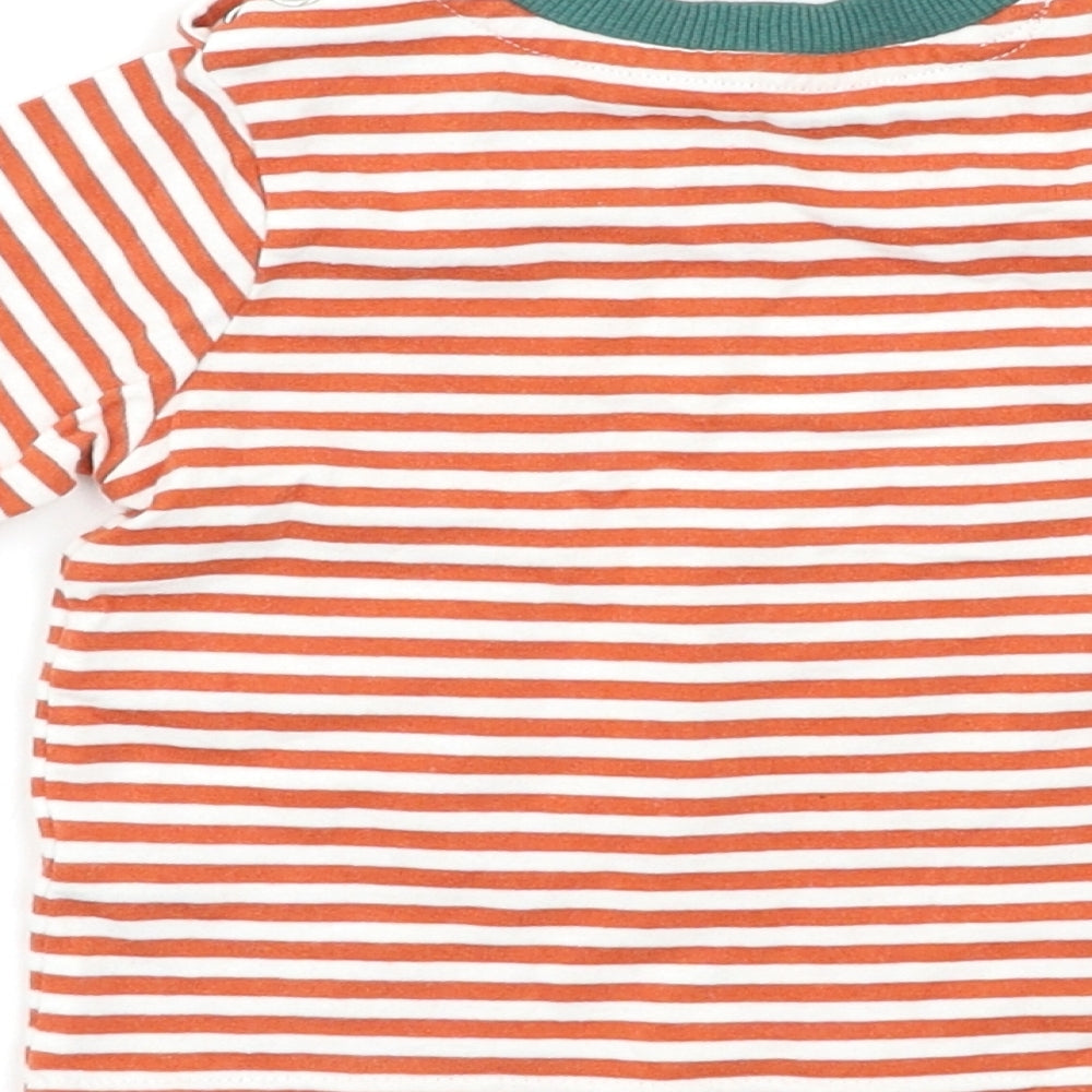 Nutmeg Baby Red Striped Pullover T-Shirt Size 3-6 Months