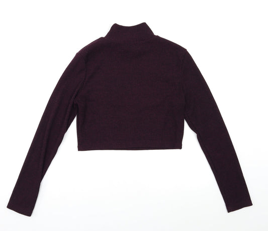 Glamorous Womens Purple Pullover Jumper Size L