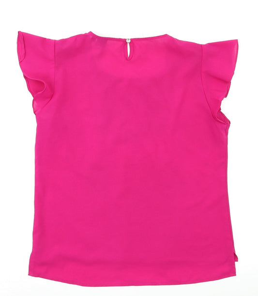 Absolutely & faith Womens Pink Basic Blouse Size XL