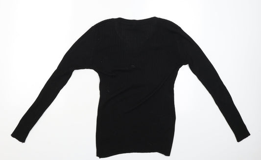 RT Womens Black Pullover Jumper Size L