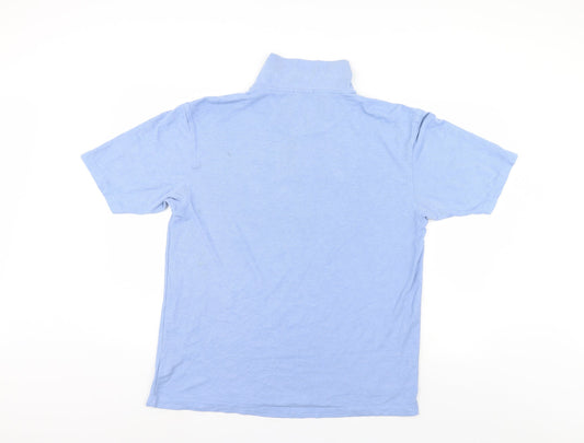 Cedar Wood State Mens Blue Polo Size L