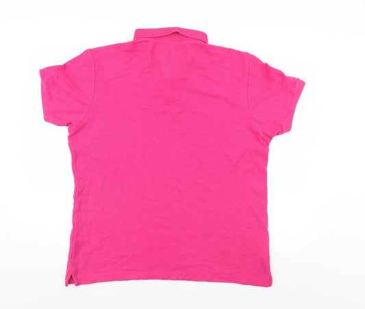 Priark Mens Pink Polo Size XL