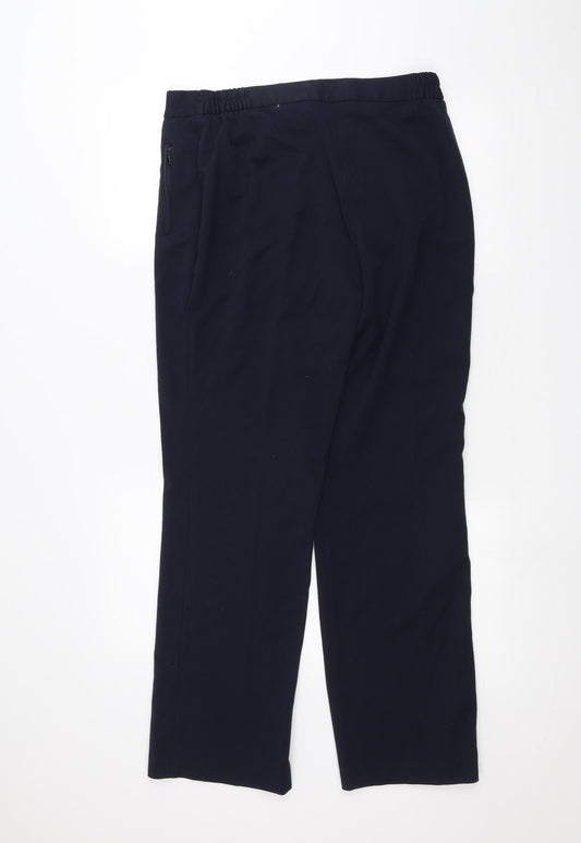 Marks and Spencer Womens Blue Trousers Size 12 L26 in