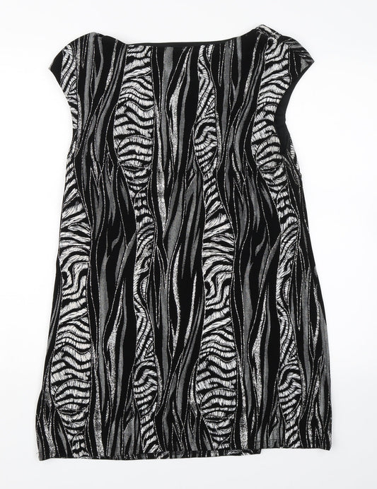 Roman Womens Black A-Line Size M