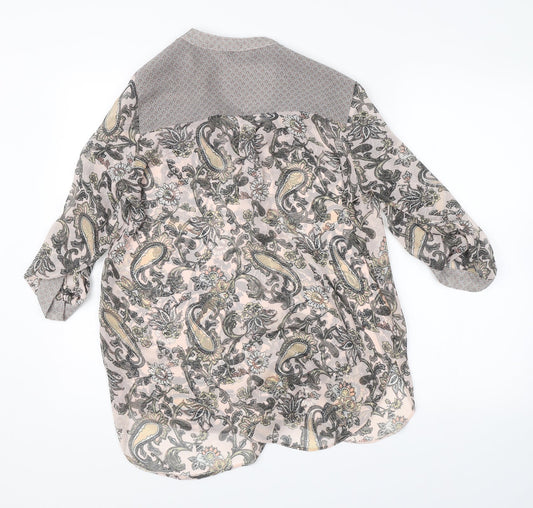 Dorothy Perkins Womens Pink Paisley Basic Blouse Size 14