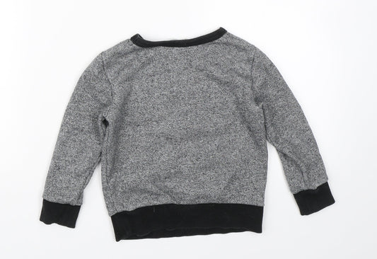 H&M Boys Grey Pullover Jumper Size 3-4 Years