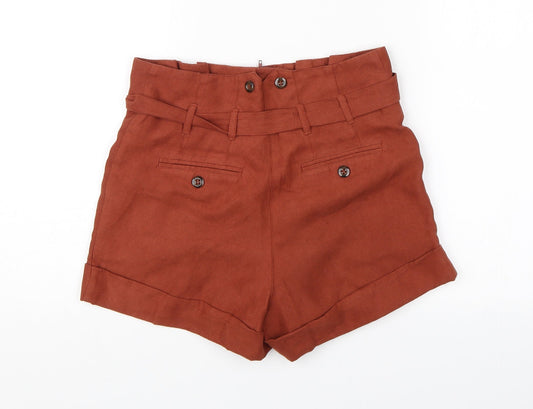 Miss Selfridge Womens Red Hot Pants Shorts Size 6