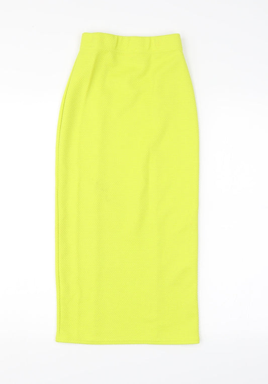 Preworn Womens Green Straight & Pencil Skirt Size XS