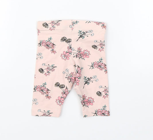 Primark Girls Pink Floral Pyjama Pants Size 3-6 Months