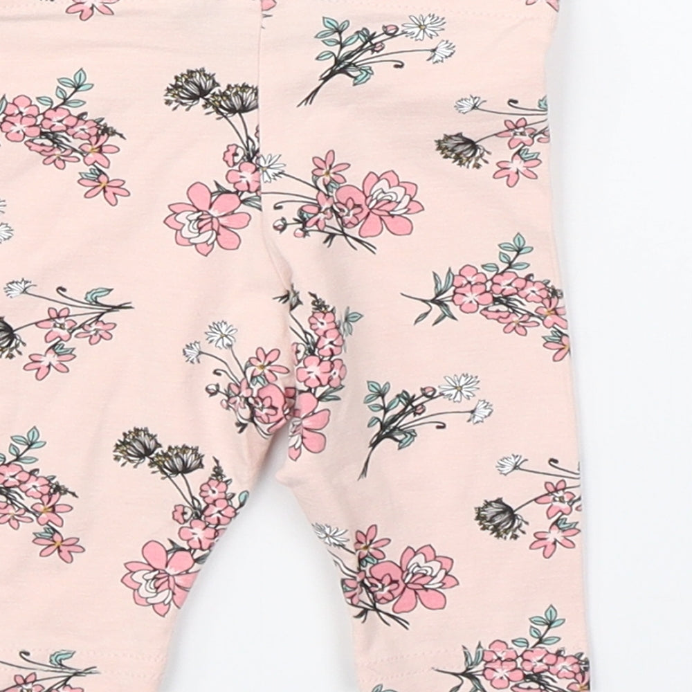 Primark Girls Pink Floral Pyjama Pants Size 3-6 Months