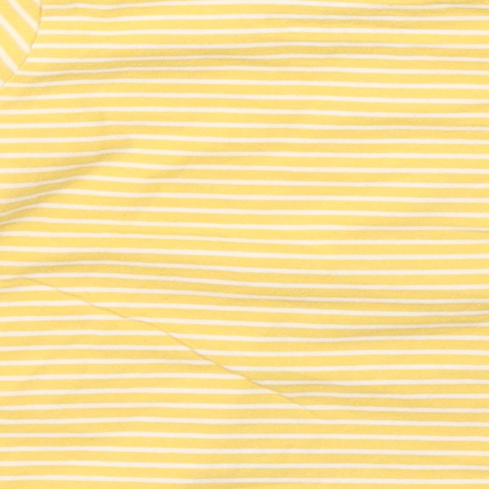 F&F Baby Yellow Striped Basic T-Shirt Size 0-3 Months