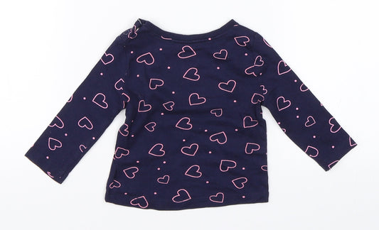 Primark Girls Blue Basic T-Shirt Size 3-6 Months
