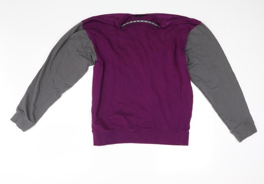 Blac Womens Purple Pullover Jumper Size XL