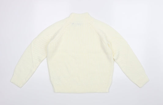 Dorothy Perkins Womens White Pullover Jumper Size 10