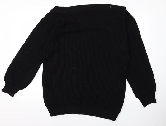 Preworn Womens Black Pullover Jumper Size L