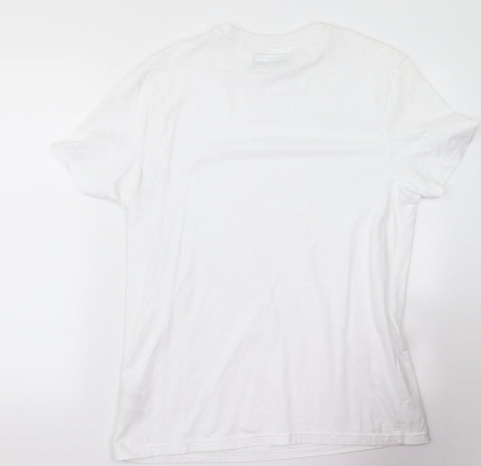redherring Womens White Basic T-Shirt Size M