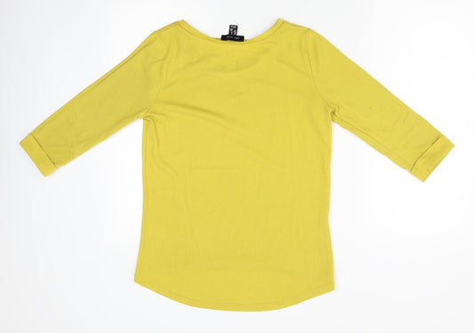 New Look Womens Yellow Pullover Jumper Size 8