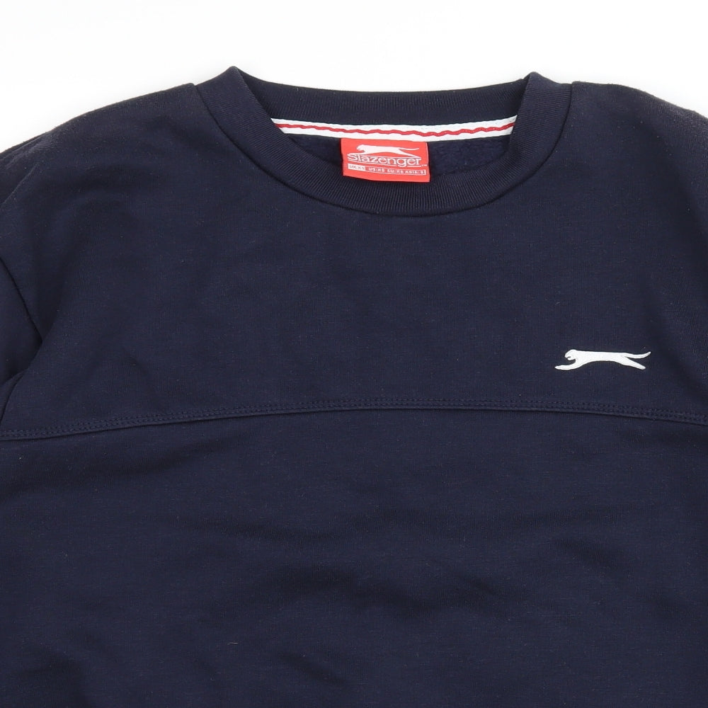 Slazenger Mens Blue Jersey Pullover Sweatshirt Size XS