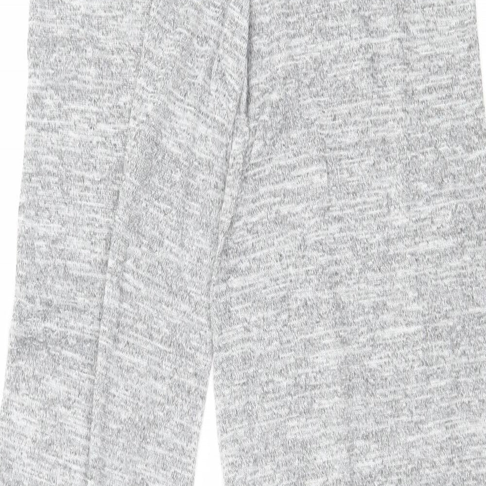 PRETTYLITTLETHING Womens Grey Knit Trousers Size 4 L27 in
