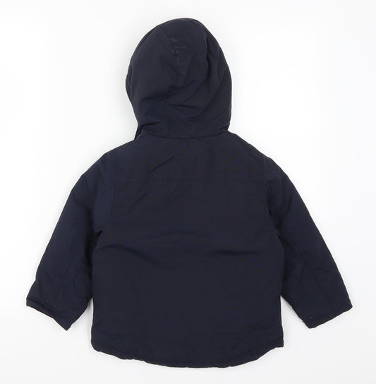 Urban 63 Boys Blue Basic Coat Coat Size 3 Years