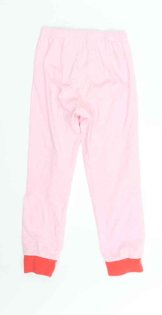 Mothercare Girls Pink Jogger Trousers Size 5-6 Years - Waist 14in