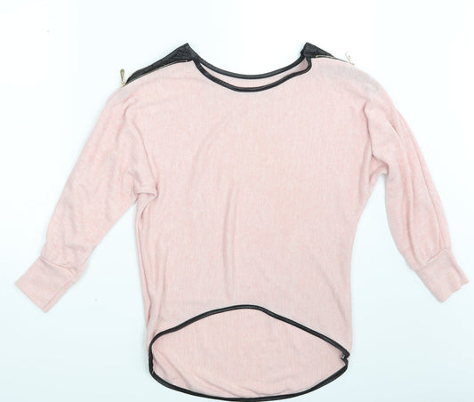 Preworn Womens Pink Pullover Sweatshirt One Size