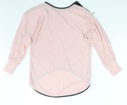 Preworn Womens Pink Pullover Sweatshirt One Size