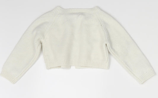 Nutmeg Baby Ivory Cardigan Jumper Size 12-18 Months