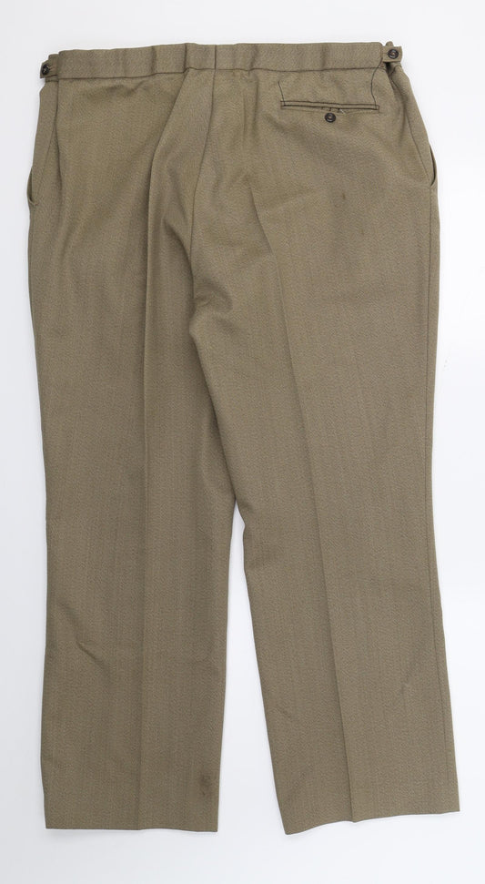 Stanford Mens Brown Trousers L28 in