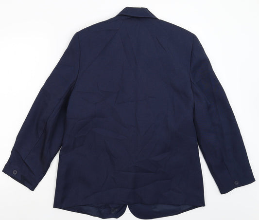 Citilites Womens Blue Jacket Suit Jacket Size 14