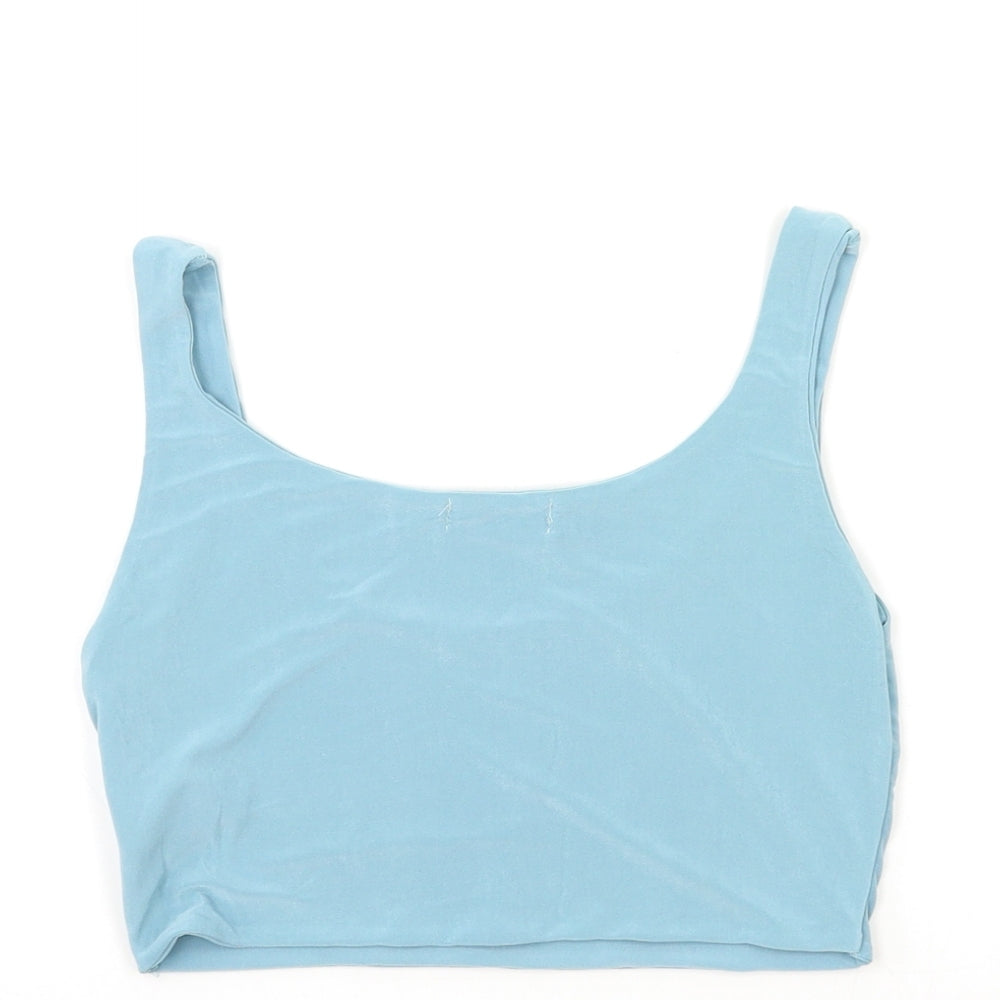 PRETTYLITTLETHING Womens Blue Basic Tank Size 8