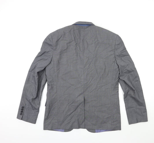 Cedar Wood State Mens Grey Jacket Suit Jacket Size 40
