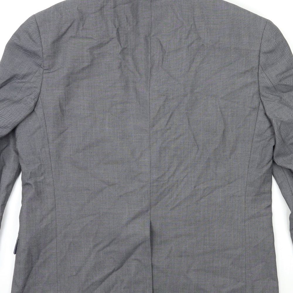 Cedar Wood State Mens Grey Jacket Suit Jacket Size 40