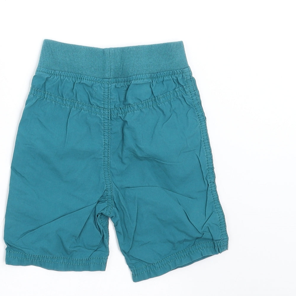 Brand and care label for indigo collection Baby Green Trousers, size 12-18, Months - shorts