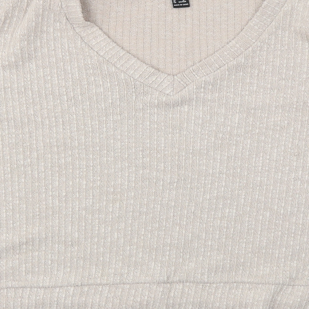 FOREVER 21 Womens Beige Pullover Jumper Size M