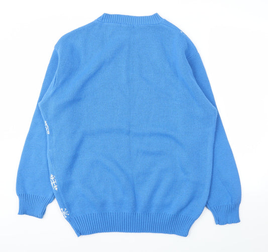 NC COLLECTION Mens Blue Pullover Sweatshirt Size L