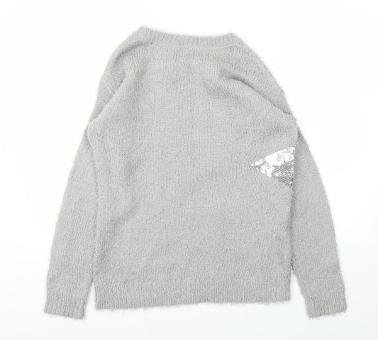 Brave Soul Womens Grey Pullover Jumper Size 14